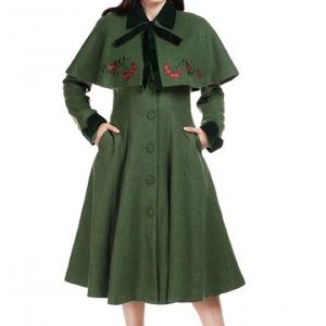 Modcloth Collectif Claudia Berries coat & cape